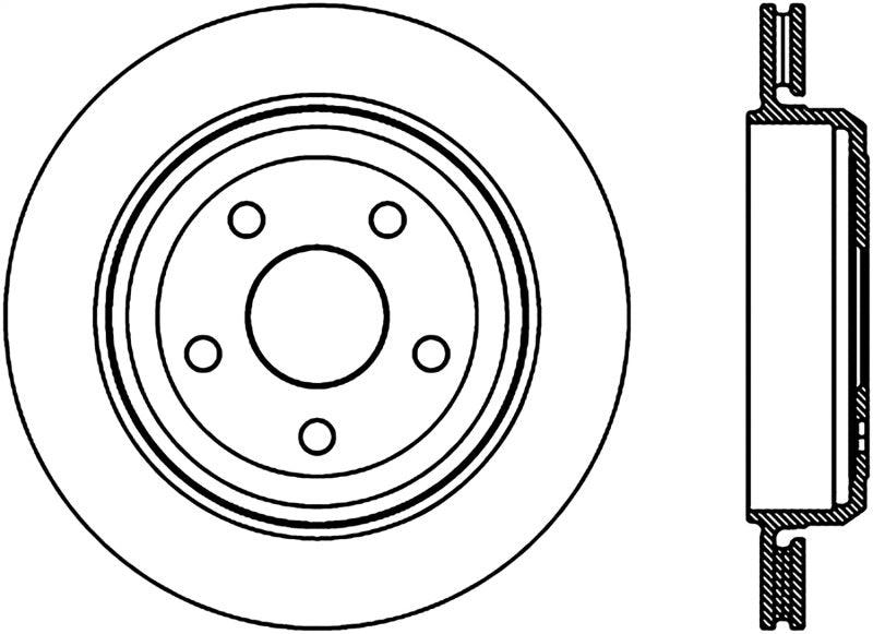 StopTech Slotted Sport Brake Rotor 11-17 Jeep Grand Cherokee (Excludes SRT8) - Torque Motorsport