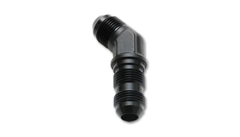 Vibrant -6AN Bulkhead Adapter 45 Degree Elbow Fitting - Anodized Black Only - Torque Motorsport