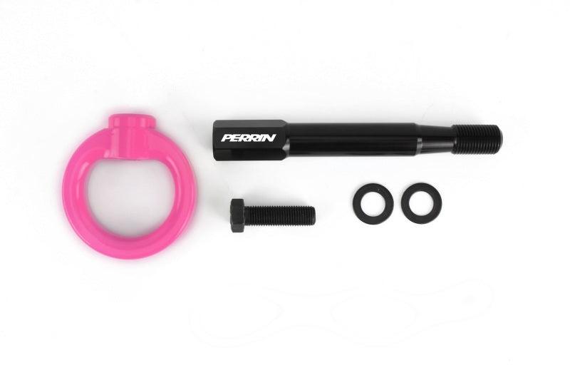 Perrin 2022 Subaru WRX / 18-21 Crosstrek Tow Hook Kit (Rear) - Hyper Pink - Torque Motorsport