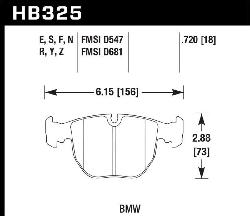 Hawk 01-03 BMW 530I 3.0L / 97-03 BMW 540I 4.4L / 96-01 740I 4.4L / 00-03 M5 5.0L / 01-06 M5 3.0L/4.4 - Torque Motorsport