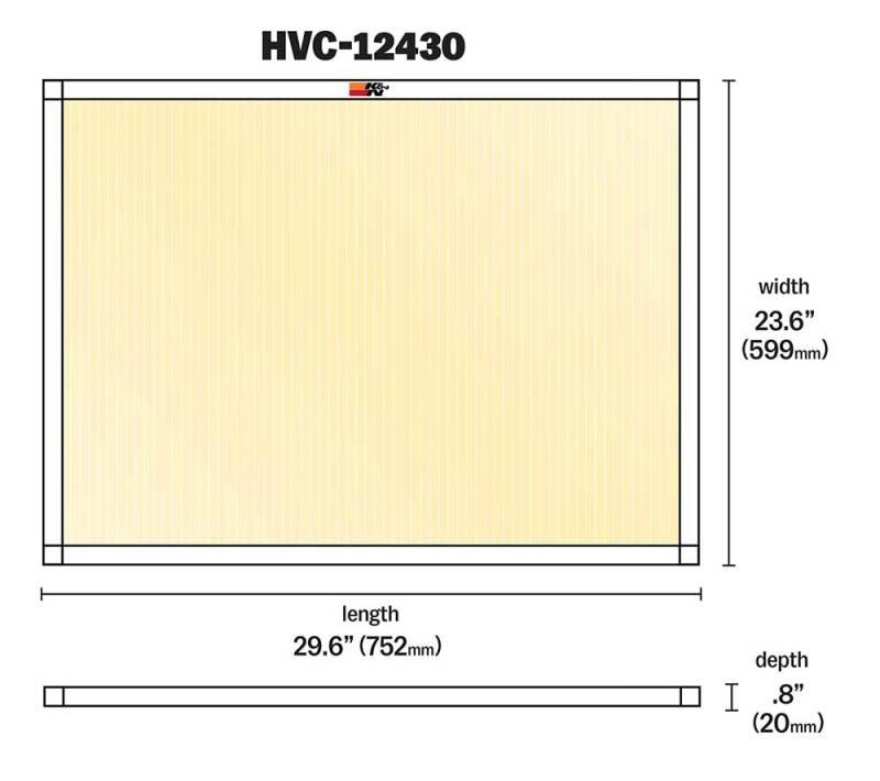 K&N HVAC Filter - 24 x 30 x 1 - Torque Motorsport