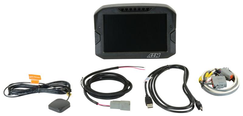 AEM CD-7 Non Logging GPS Enabled Race Dash Carbon Fiber Digital Display w/o VDM (CAN Input Only) - Torque Motorsport