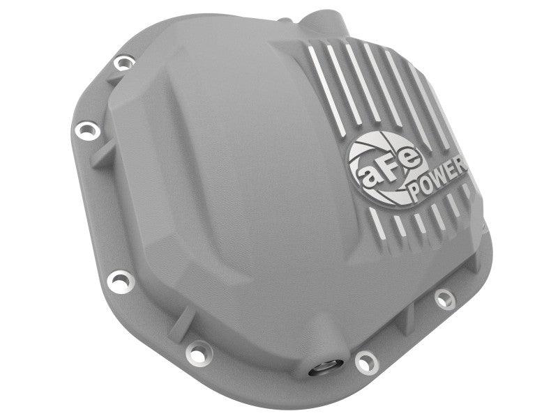 afe Front Differential Cover (Raw; Street Series); Ford Diesel Trucks 94.5-14 V8-7.3/6.0/6.4/6.7L - Torque Motorsport