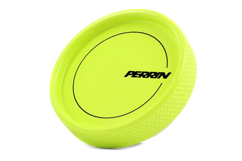 Perrin 02-21 Subaru WRX / 2022 BRZ & GR86 / 04-21 STI / 00-18 Forester XT Oil Fill Cap - Neon Yellow - Torque Motorsport