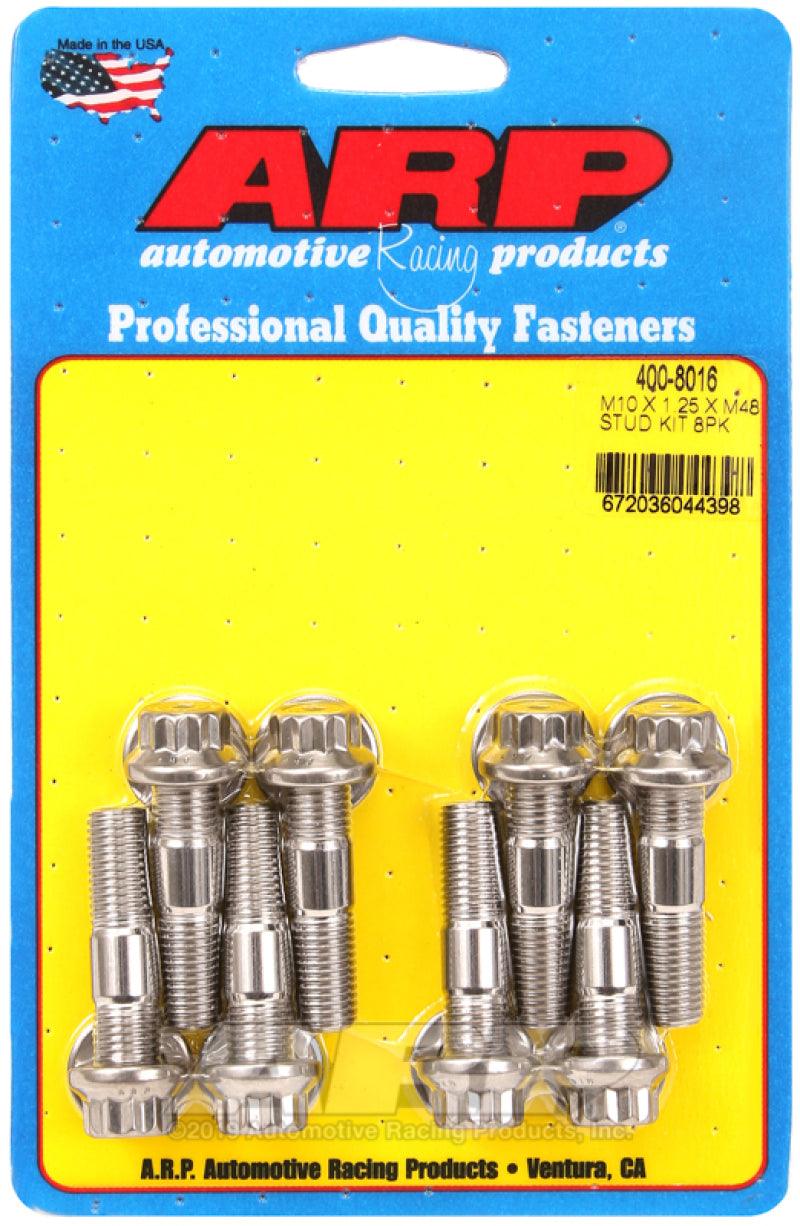 ARP Sport Compact M10 x 1.25 x 48mm Stainless Accessory Studs (8 pack) - Torque Motorsport