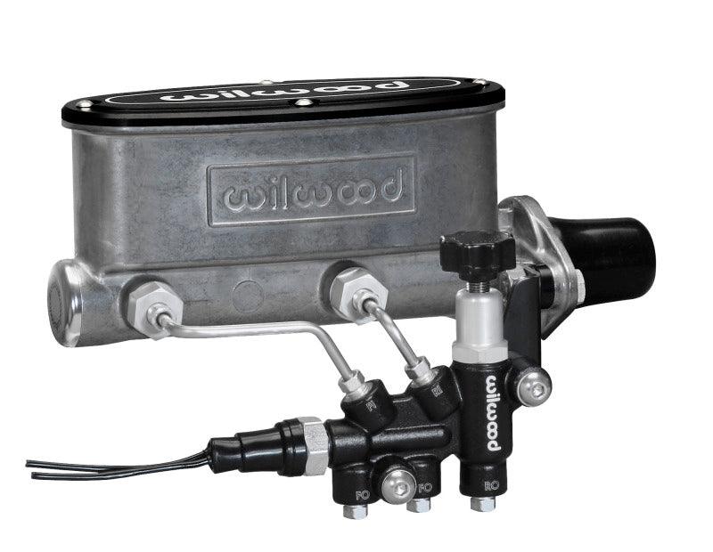 Wilwood HV Tandem M/C Kit w L/H Bracket & Prop Valve - 1in Bore - Torque Motorsport