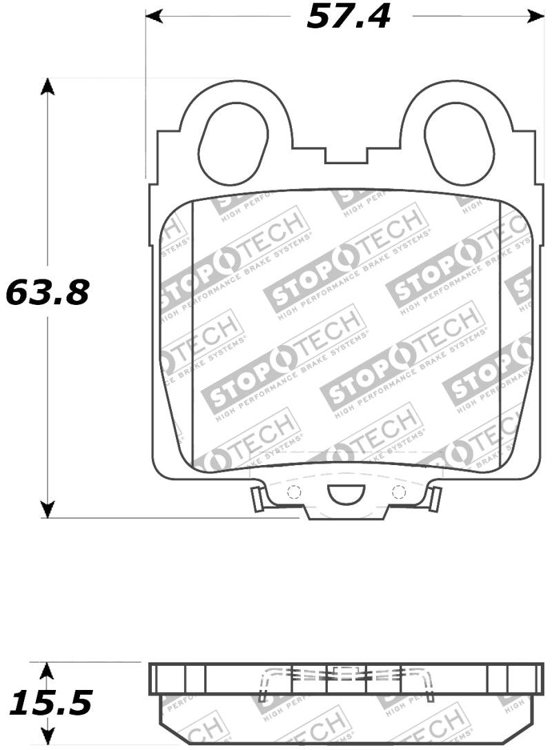 StopTech Performance 98-05 Lexus GS 300/350/400/430/450H / 00-05 IS250/300/350 Rear Brake Pads - Torque Motorsport