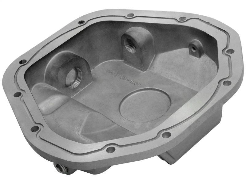 afe Front Differential Cover (Raw; Street Series); Ford Diesel Trucks 94.5-14 V8-7.3/6.0/6.4/6.7L - Torque Motorsport