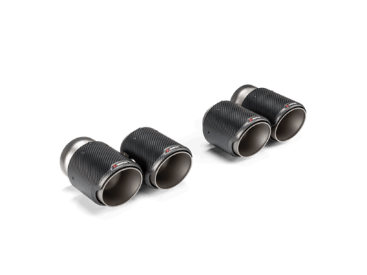 Akrapovic 2021+ BMW G87 M2, G80 M3 &amp; G82 M4 Classic Carbon Design Tail Pipe Set - Torque Motorsport