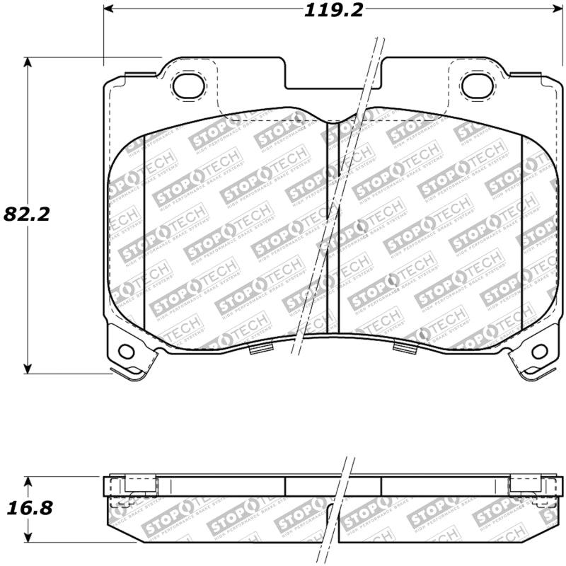 StopTech Performance 5/93-98 Toyota Supra Turbo Front Brake Pads - Torque Motorsport