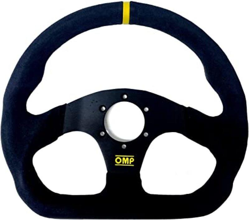 OMP Superquadro Steering Wheel - Small Spokes - Suede (Black) - Torque Motorsport