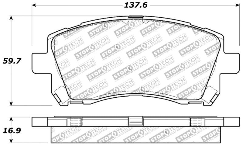 StopTech Performance 02-03 WRX Front Brake Pads - Torque Motorsport