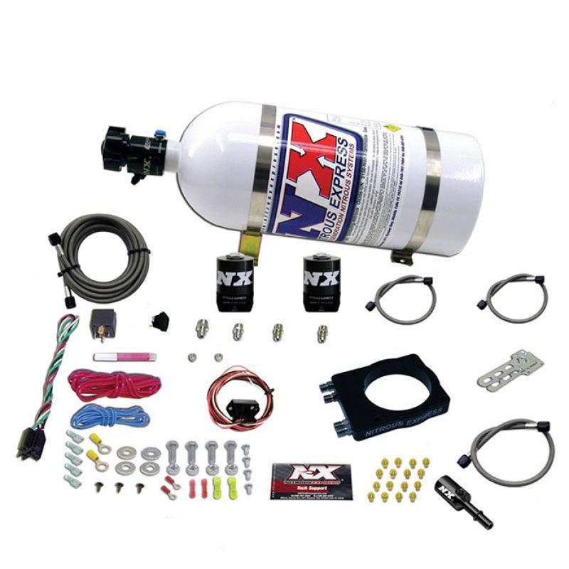 Nitrous Express Dodge Hemi Nitrous Plate Kit (50-400HP) w/10lb Bottle - Torque Motorsport