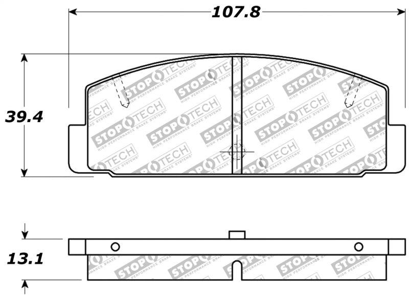 StopTech Performance 89-95 Mazda RX7 / 03-05 Mazda 6 Rear Brake Pads - Torque Motorsport