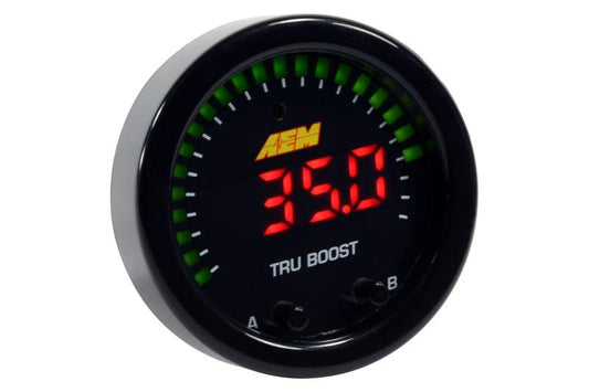 AEM X-Series Tru-Boost Controller Gauge w/ Boost Control Solenoid 80PSIg Internal MAP Sensor - Torque Motorsport