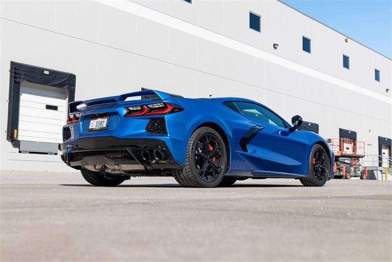 Corsa 2020 Corvette C8 3in Valved Cat-Back 4.5in Pol Quad Tips - Fits Factory Perf Exhaust w/ AFM - Torque Motorsport