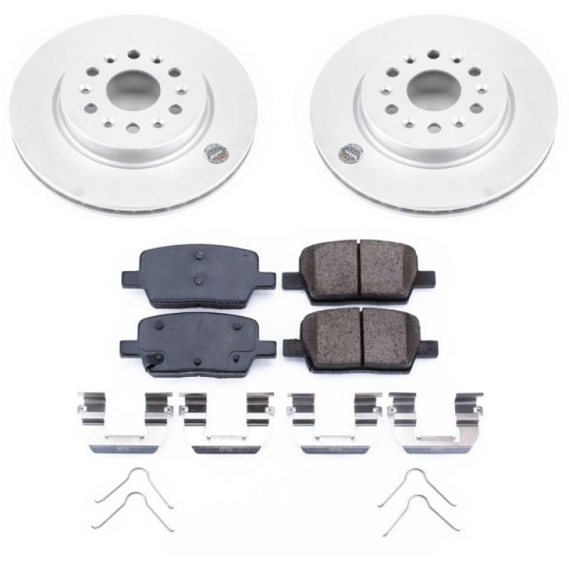 Power Stop 18-19 Buick Enclave Rear Z17 Evolution Geomet Coated Brake Kit