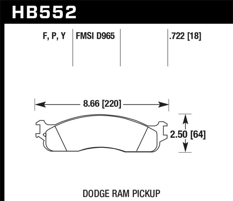 Hawk LTS Street Brake Pads - Torque Motorsport