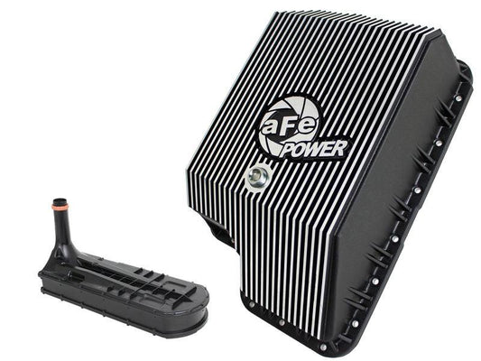 afe Transmission Pan (Black); Ford Diesel Trucks 03-10 V8-6.0/6.4L (td) - Torque Motorsport