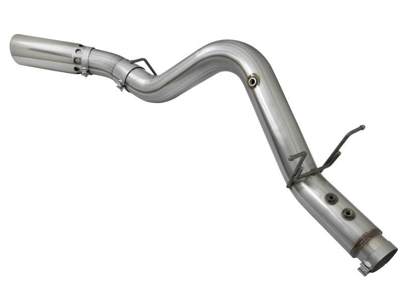 aFe LARGE BORE HD 5in 409-SS DPF-Back Exhaust w/Polished Tip 2017 GM Duramax V8-6.6L (td) L5P - Torque Motorsport