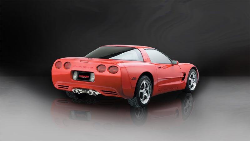 Corsa 97-04 Chevrolet Corvette C5 Z06 5.7L V8 Polished Xtreme Cat-Back + XO Exhaust - Torque Motorsport