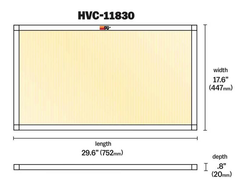 K&N HVAC Filter - 18 x 30 x 1 - Torque Motorsport