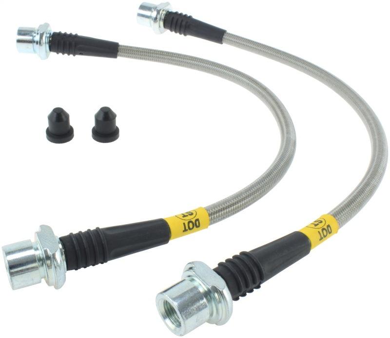 StopTech 08-12 Toyota Sequoia/07-12 Tundra Front Stainless Steel Brake Lines - Torque Motorsport