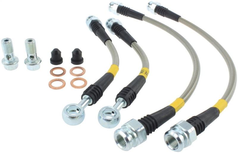 StopTech 2006-2014 Honda Ridgeline Stainless Steel Rear Brake Lines - Torque Motorsport