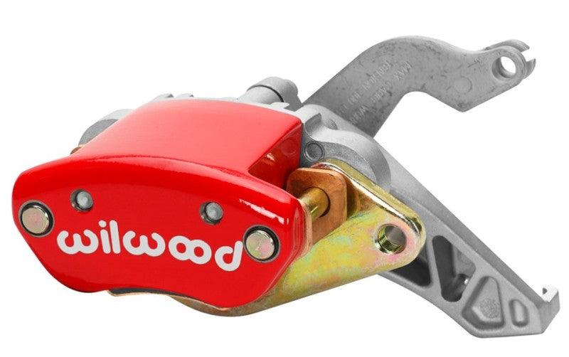 Wilwood Caliper-MC4 Mechanical-L/H - Red w/ Logo 1.19in Piston .81in Disc - Torque Motorsport