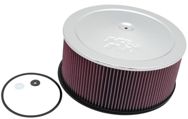 K&N Universal Custom Air Filter - Round 7.3125in Flange / 14in OD / 7.5in Height - Torque Motorsport