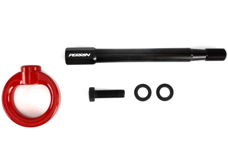 Perrin 08-14 Subaru WRX/STI Tow Hook Kit (Front) - Red - Torque Motorsport