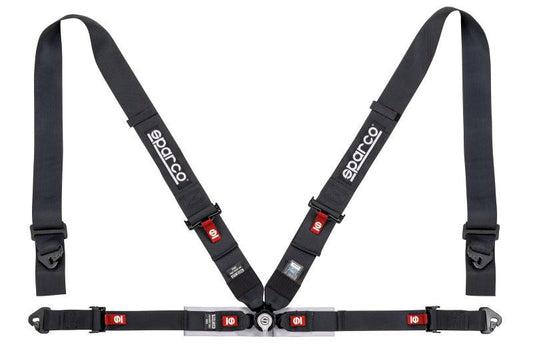 Sparco Belt 4Pt 3in/2in Competition Harness - Black - Torque Motorsport