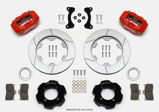 Wilwood Forged Dynalite Front Hat Kit 11.00in GT Rotor Red 95-05 Miata - Torque Motorsport