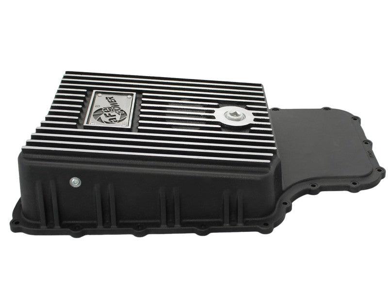 aFe Power Transmission Pan Black Machined 11-14 Ford 6R140 Trucks V8 6.7L (td) - Torque Motorsport