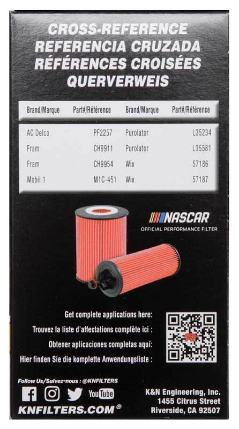 K&N 2018 Audi RS3 2.5L Cartridge Oil Filter - Torque Motorsport