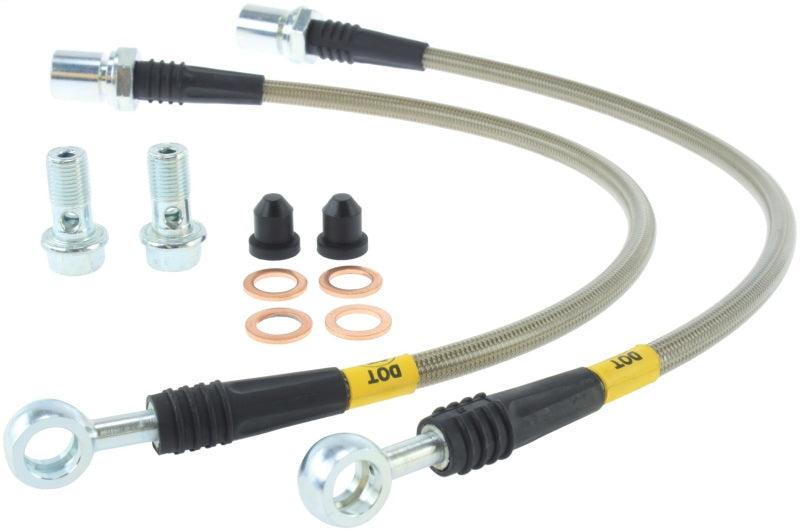 StopTech 98-05 Lexus GS300/GS350/GS400/GS430/GS450H Front Stainless Steel Brake Lines - Torque Motorsport