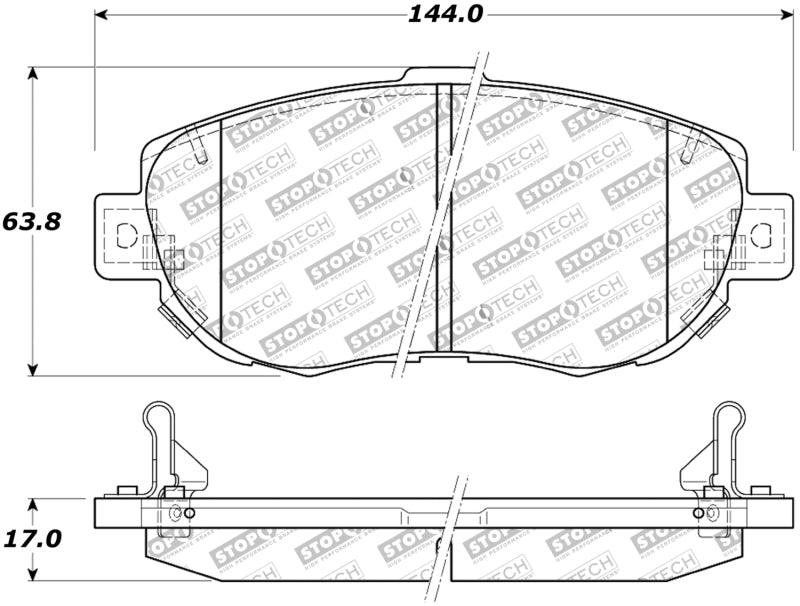 StopTech Street Touring 00-05 Lexus IS 250/300/350 Front Brake Pads - Torque Motorsport