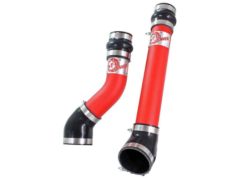 aFe Bladerunner Intercooler Tubes Hot & Cold Side 3.5in 94-02 Dodge Diesel Trucks L6-5.9L (td) - Red - Torque Motorsport