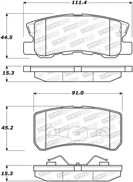 StopTech Street Brake Pads - Torque Motorsport