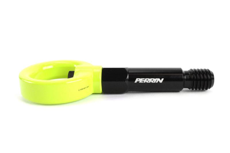 Perrin 2020 Toyota Supra Tow Hook Kit (Front) - Neon Yellow - Torque Motorsport