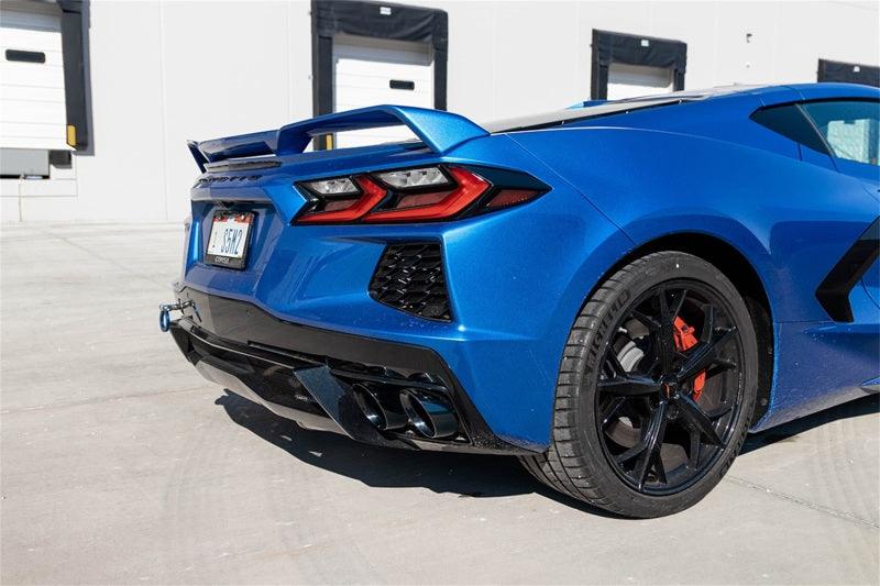 Corsa 2020 Corvette C8 3in Valved Cat-Back 4.5in Pol Quad Tips - Fits Factory Perf Exhaust w/ AFM - Torque Motorsport