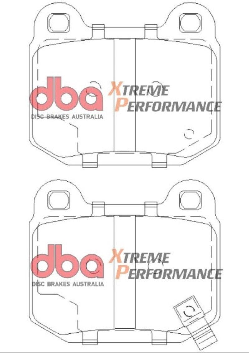 DBA 03-06 EVO / 04-09 STi / 03-07 350Z Track Edition/G35 w/ Brembo XP650 Rear Brake Pads - Torque Motorsport