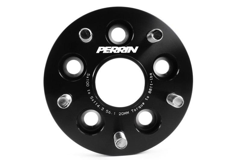 Perrin Wheel Adapter 20mm Bolt-On Type 5x100 to 5x114.3 w/ 56mm Hub (Set of 2) - Torque Motorsport