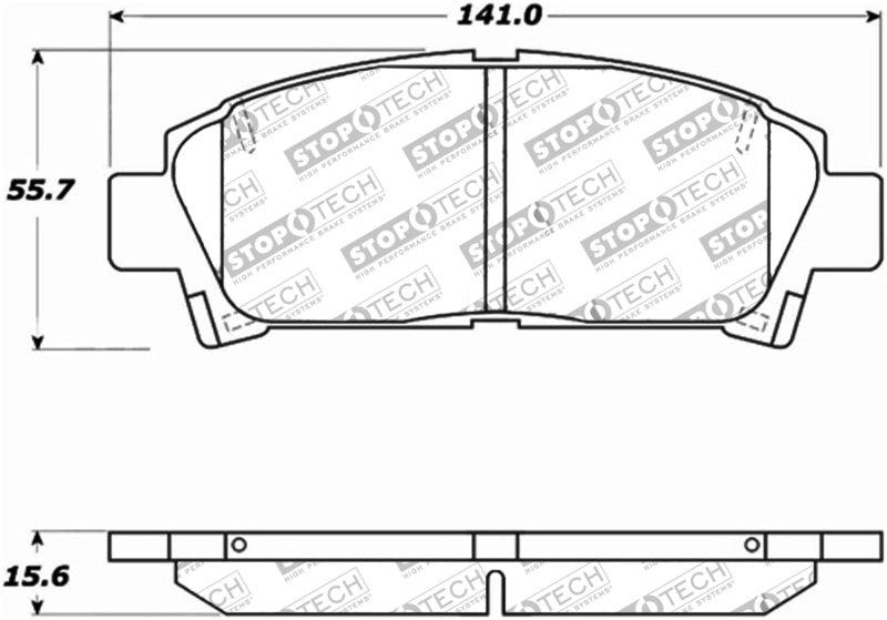 StopTech Performance 92-95 Toyota MR2 Turbo Front Brake Pads - Torque Motorsport