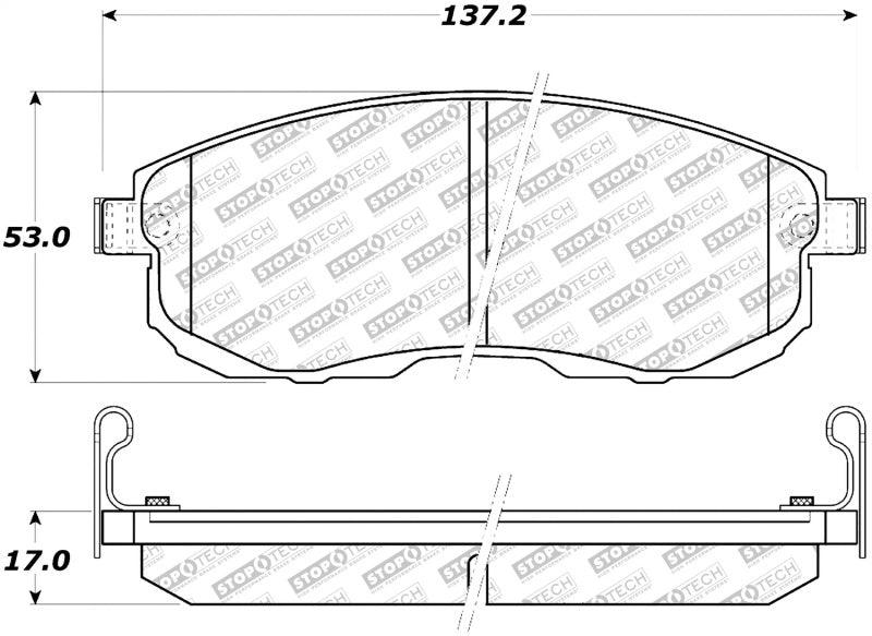 StopTech Street Select Brake Pads - Rear - Torque Motorsport