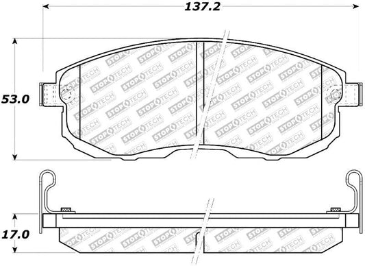 StopTech Street Select Brake Pads - Rear - Torque Motorsport