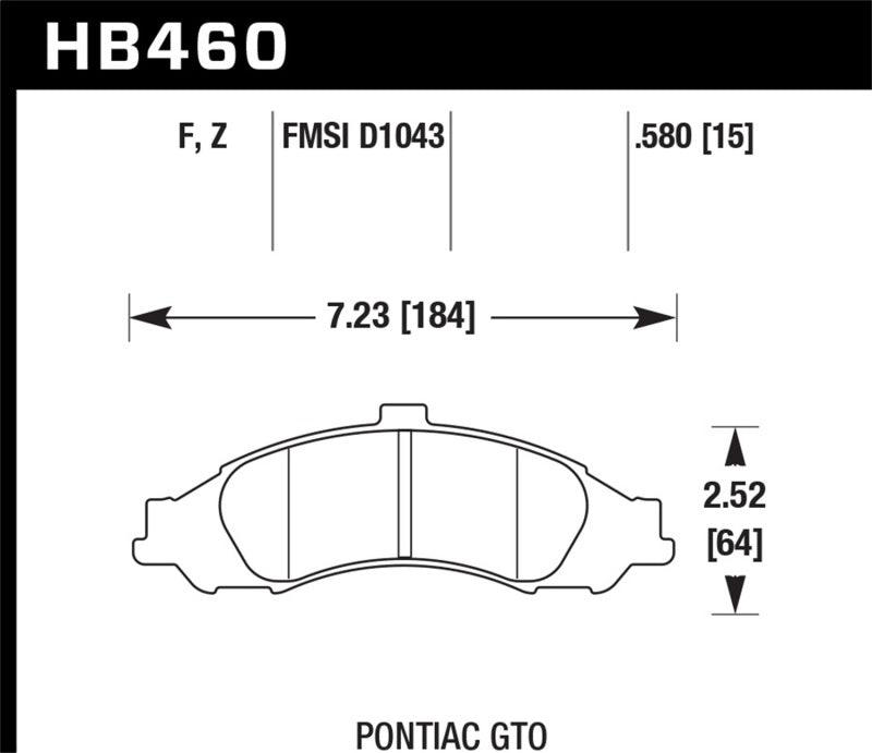 Hawk Performance Ceramic Street Brake Pads - Torque Motorsport