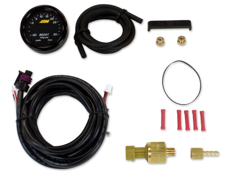 AEM X-Series Boost Pressure -30inHg 60psi Gauge Kit - Torque Motorsport