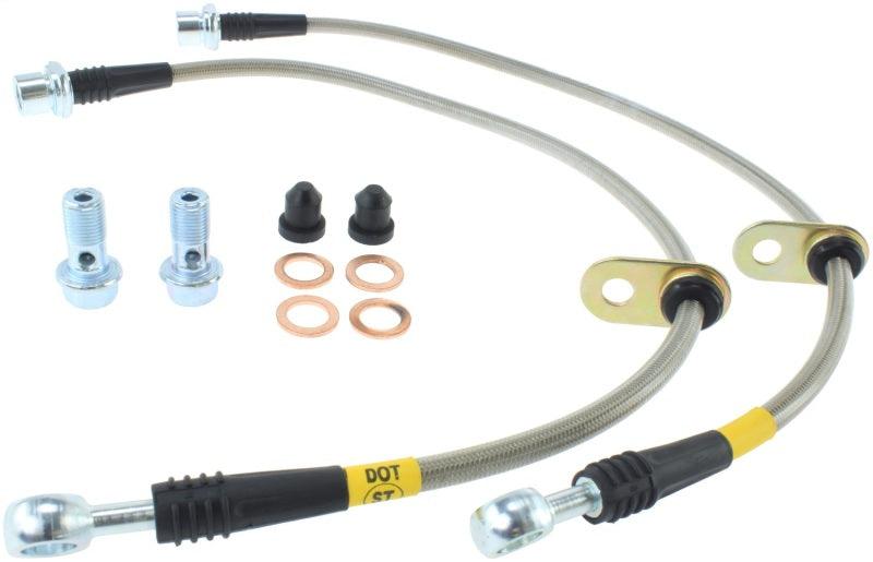 StopTech 92-01 Toyota Camry Stainless Steel Rear Brake Lines - Torque Motorsport