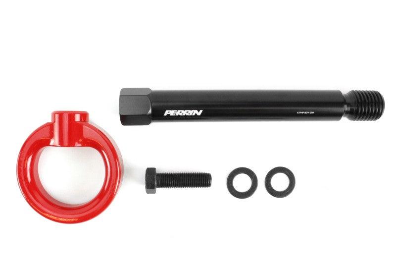 Perrin 10th Gen Civic SI/Type-R/Hatchback Tow Hook Kit (Rear) - Red - Torque Motorsport